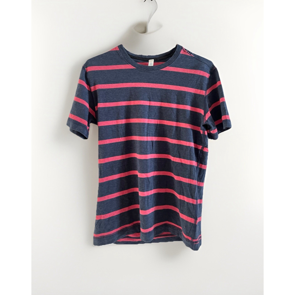 Lululemon 5 Year‎ Basic Striped Tee Blue Tshirt Size Small Men’s
